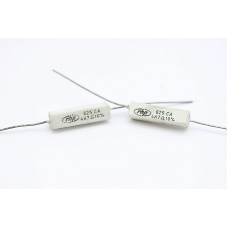 CEMENTED CERAMIC RESISTOR 4K7 RHP 10% 625CA AXIAL NOS (New Old Stock) *1PC* U48+