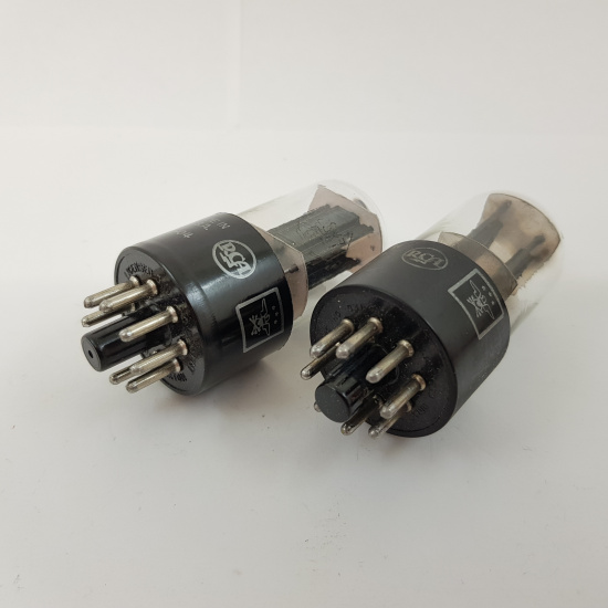 2 X 12SX7GT RCA TUBE. BLACK PLATES....
