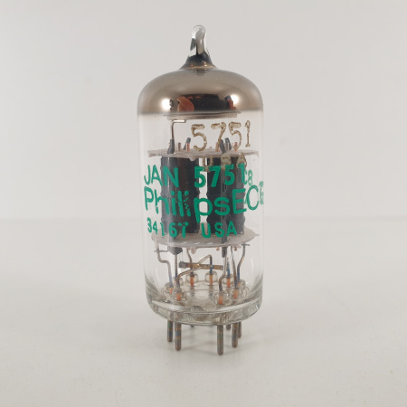 1 X JAN 5751 PHILIPS ECG TUBE. 1983 PROD. SOLID GETTER. COPPER RODS. 4. CH120