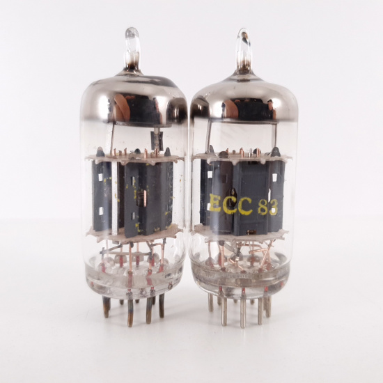 2 X ECC83 TUNGSRAM TUBE. 1960s PROD....