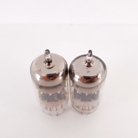 2 X ECC83 TUNGSRAM TUBE. 1960s PROD. COPPER RODS. MATCHED PAIR. 6. CH120