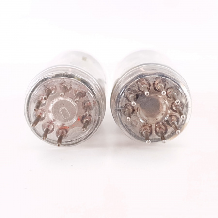 2 X ECC83 TUNGSRAM TUBE. 1960s PROD. COPPER RODS. MATCHED PAIR. 6. CH120