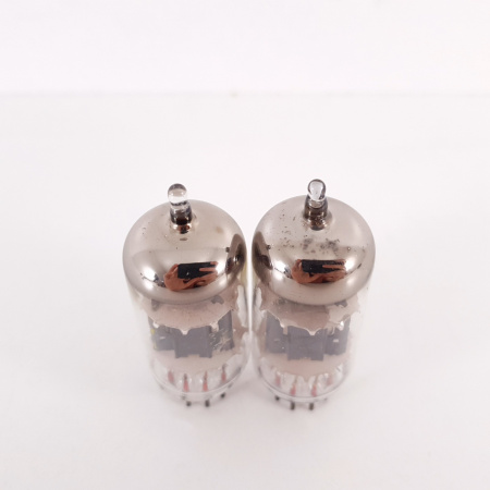 2 X ECC83 TUNGSRAM TUBE. 1960s PROD. COPPER RODS. MATCHED PAIR. 7. CH120