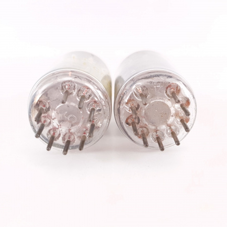 2 X ECC83 TUNGSRAM TUBE. 1960s PROD. COPPER RODS. MATCHED PAIR. 7. CH120