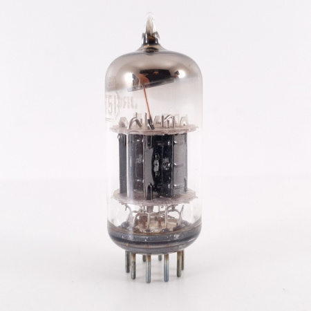 1 X 5751 ADZAM TUBE. 1960s RCA PROD. BLACK PLATES. 10. CH120