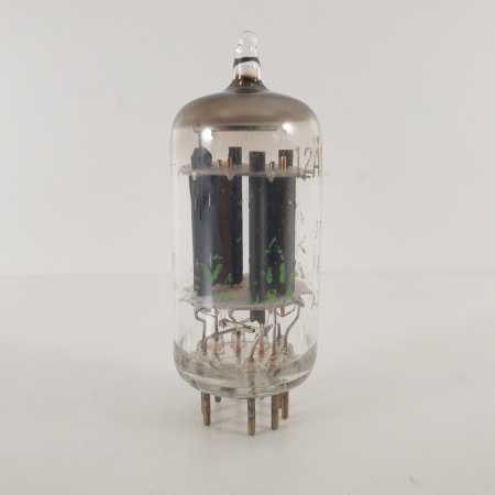 1 X 12AX7WA SYLVANIA TUBE. 17MM GREY PLATES. COPPER RODS. USED. 11. CH120