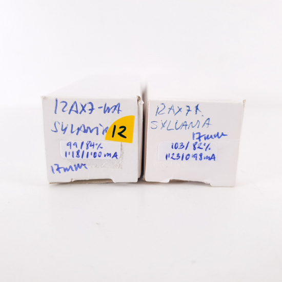 2 X 12AX7WA SYLVANIA TUBE. 1970s...