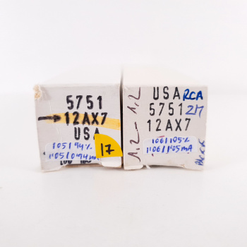 2 X 5751 RCA TUBE. 1960s...