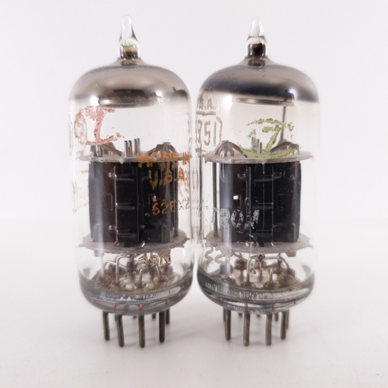 2 X 5751 RCA TUBE. 1960s PROD. BLACK...
