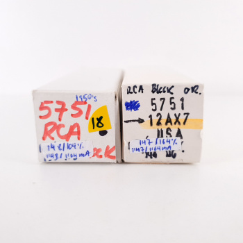 2 X 5751 RCA TUBE. 1960s...