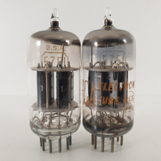 2 X 5751 RCA TUBE. 1960s PROD. BLACK...