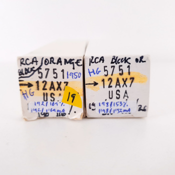 2 X 5751 RCA TUBE. 1960s...