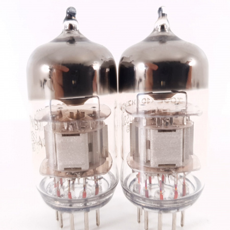 2 X 7025 / 12AX7WB SOVTEK TUBE. SILVER PLATES. MATCHED PAIR. 21. CH120