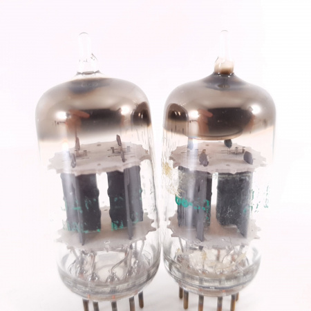 2 X 5751 GENERAL ELECTRIC TUBE. 1960s PROD. MATCHED PAIR. 27. CH120