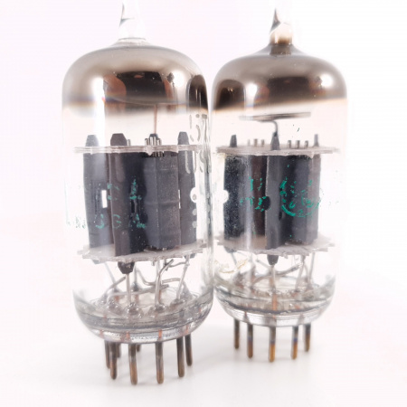 2 X 5751 GENERAL ELECTRIC TUBE. 1960s PROD. MATCHED PAIR. 27. CH120