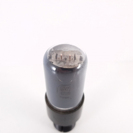 1 X 6V6GT SYLVANIA TUBE. 1950s PROD. SMOKED GLASS. 96% CU ENA