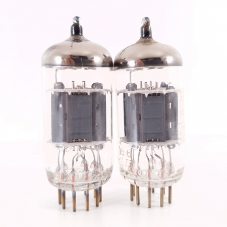 2 X 12AX7 / ECC83 MINIWATT TUBE. 1960s BRASILIAN PROD. DIMPLED GETTER.29. CH120