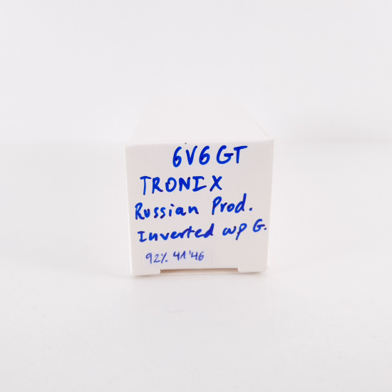 1 X 6V6GT TRONIX TUBE. RUSSIAN...