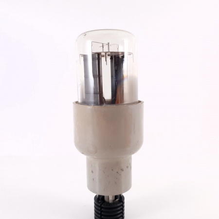 1 X 5R4WGB RAYTHEON TUBE. 1970s PROD. BLACK PLATES. DUAL HALO GETTER. 1. CH124