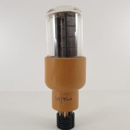 1 X 5R4WGA TUBE. BLACK PLATES. DUAL RECTANGULAR GETTER. 4. CH124