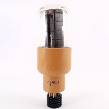 1 X 5R4WGA TUBE. BLACK PLATES. DUAL RECTANGULAR GETTER. 4. CH124