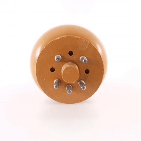 1 X 5R4WGA TUBE. BLACK PLATES. DUAL RECTANGULAR GETTER. 4. CH124