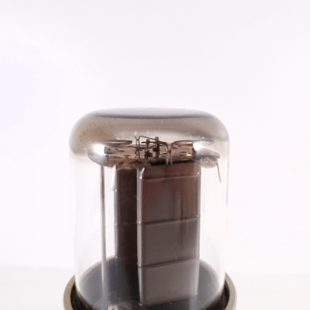 1 X JAN 5R4WGB CETRON TUBE. 1980s PROD. BLACK PLATES. DUAL GETTER. 6. CH124