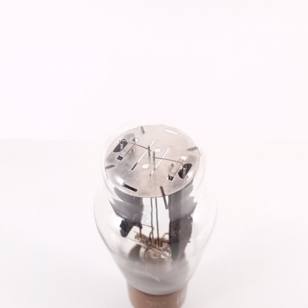 1 X 5R4GY RCA TUBE. 1960s PROD. SMOOTH BLACK PLATES. RECTANGULAR GETTER.7.CH124