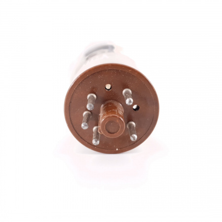 1 X 5R4GY RCA TUBE. 1960s PROD. SMOOTH BLACK PLATES. RECTANGULAR GETTER.7.CH124