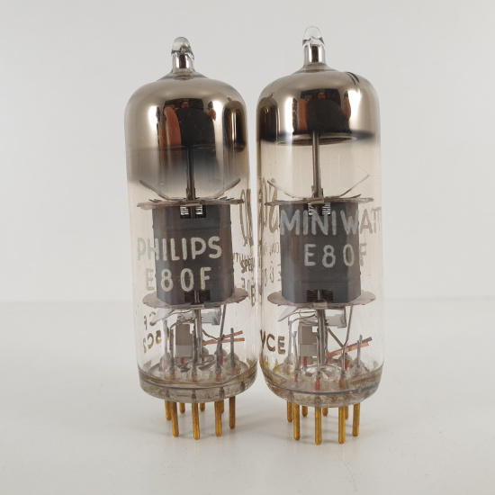 2 X E80F PHILIPS TUBE. 1960s PROD....