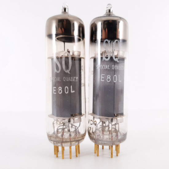 2 X E80L PHILIPS TUBE. 1960s PROD....