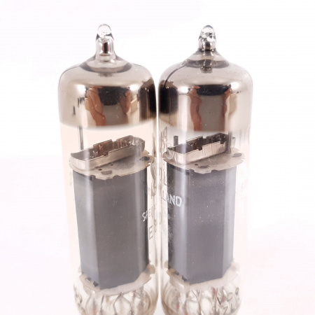 2 X E80L PHILIPS TUBE. 1960s PROD. GOLD PIN. SQ. 30/30mA MATCHED PAIR. 4. CH135