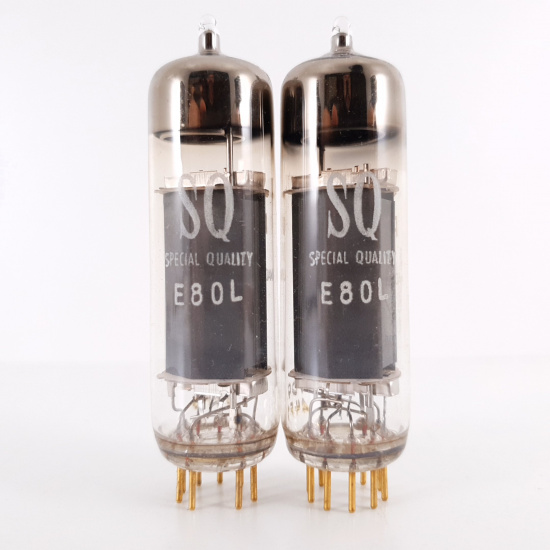 2 X E80L PHILIPS TUBE. 1960s PROD....