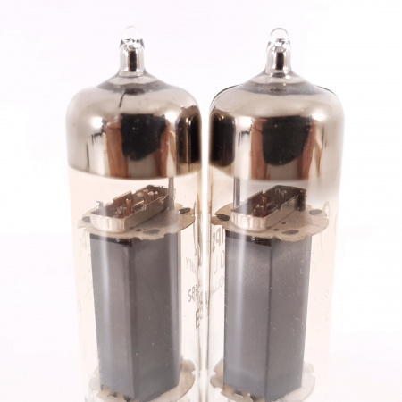 2 X E80L PHILIPS TUBE. 1960s PROD. GOLD PIN. SQ. 31/31mA MATCHED PAIR. 5. CH135