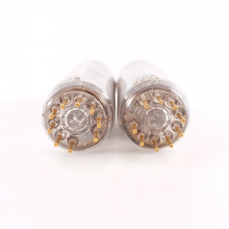 2 X E80L PHILIPS TUBE. 1960s PROD. GOLD PIN. SQ. 31/31mA MATCHED PAIR. 5. CH135