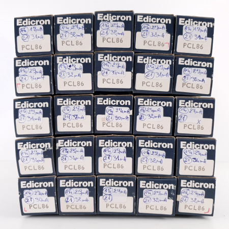 25 X PCL86 / 14GW8 EDICRON TUBE. 1960s Ei PROD. 2.1/30+mA CH131