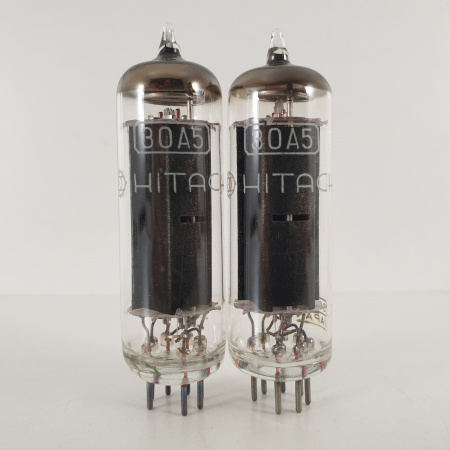 2 X 30A5 HITACHI TUBE. BLACK PLATES. COPPER RODS. 89/98% MATCHED PAIR.9. CH135