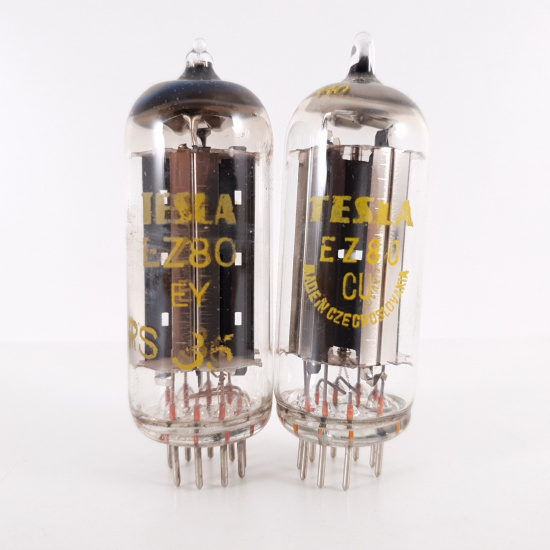 2 x EZ80 TESLA TUBE. 1950-60s PROD....
