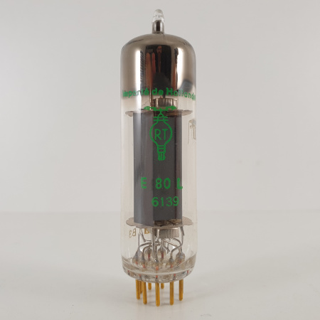 1 X E80L RT TUBE. 1960s PHILIPS PROD. D-GETTER. GOLD PIN. 111%. 11. CH135