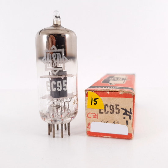 1 X EC95 RSD TUBE. 1950s PHILIPS PROD. 15. CH135