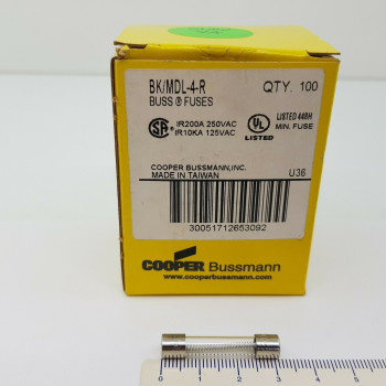 COOPER BUSSMANN SLOW FUSE 4A  250V FUSIBLE LENTO. 2PCS. C604CU80f040122