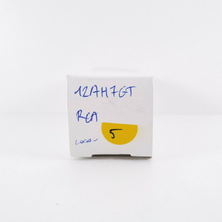 1 X 12AH7GT RCA TUBE. BLACK PLATES. RECTANGULAR GETTER. 5. CH41