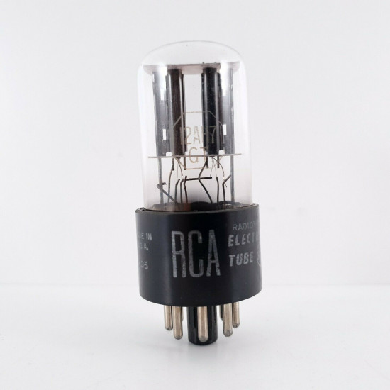 1 X 12AH7GT RCA TUBE. BLACK PLATES. RECTANGULAR GETTER. 5. CH41