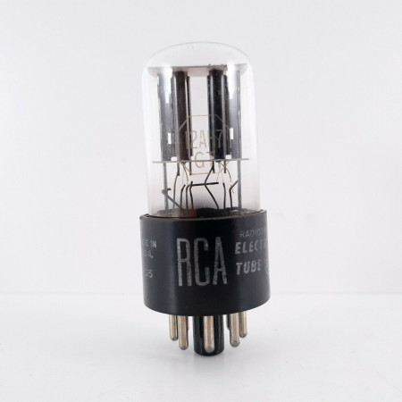1 X 12AH7GT RCA TUBE. BLACK PLATES. RECTANGULAR GETTER. 5. CH41