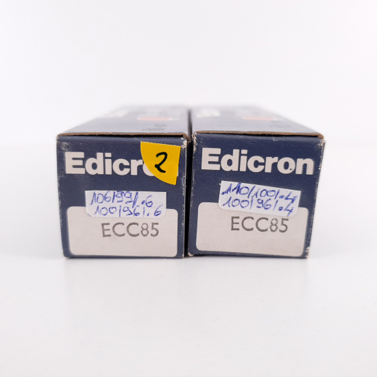 2 X ECC85 ERA TUBE. EDICRON PRODUCTION. MATCHED PAIR. 2. CH136