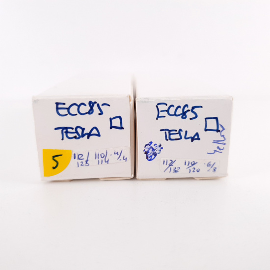 2 X ECC85 TESLA TUBE. 1960s PROD....