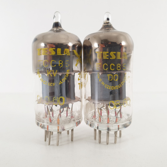 2 X ECC85 TESLA TUBE. 1960s PROD....