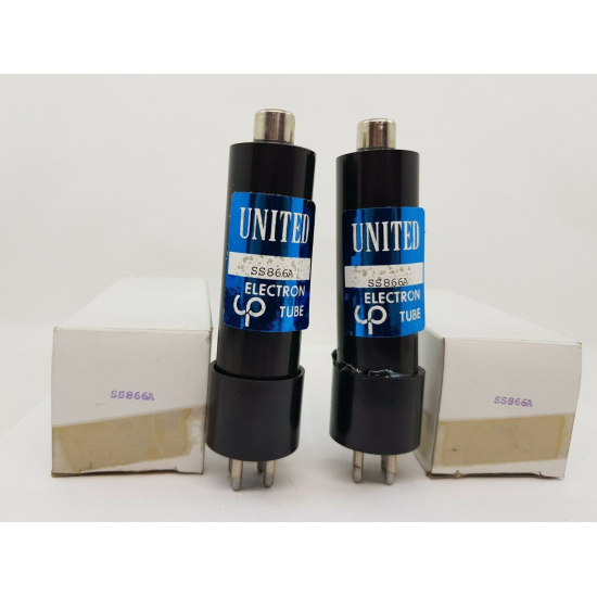 2 X SS866A TUBE.  UNITED BRAND TUBE. SOLID STATE VERSION OF 866A . NOS/NIB. B274