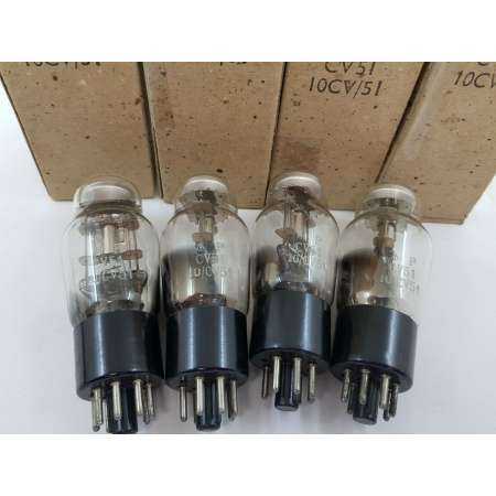 4 X CV51 - 10CV/51 EYE MAGIC TUBE. FOR BRITISH ARMY.  NOS/NIB. B274