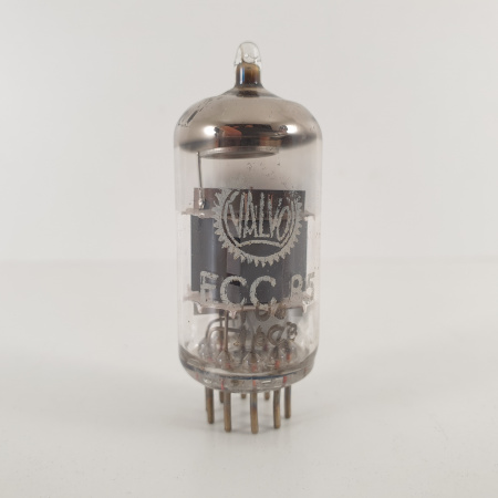 1 X ECC85 VALVO TUBE. 1960s PHILIPS PROD. COPPER RODS. 11. CH136